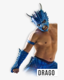 Transparent Lucha Mask Png - Dragon Luchador Aaa, Png Download, Transparent PNG
