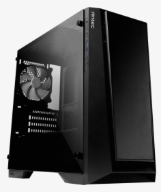 Micro-atx Chassis Featuring Glass Panel And Logo Projector - Antec P6 Tempered Glass Micro Atx, HD Png Download, Transparent PNG