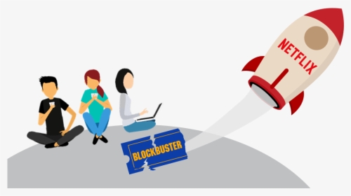 Winning The Customer Journey Battle - Netflix Vs Blockbuster, HD Png Download, Transparent PNG