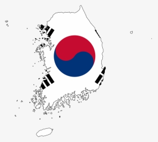 North Korea Flag Clipart Png - South Korea Flag On Country, Transparent Png, Transparent PNG