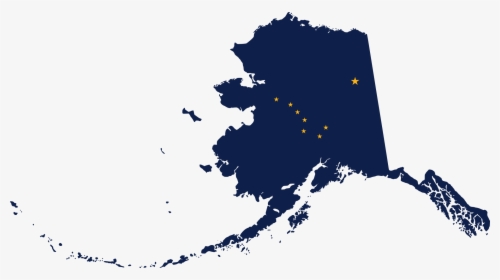 Flag Map Of Alaska - Nenana River Alaska Map, HD Png Download, Transparent PNG
