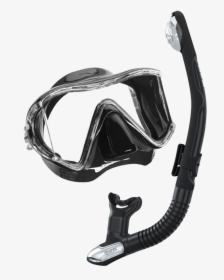 Snorkelset Op Curacao - Mares Mask And Snorkel Set Vento Black, HD Png Download, Transparent PNG