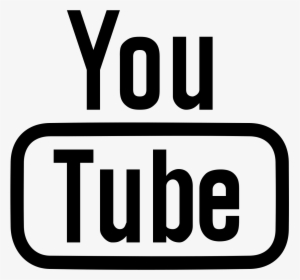 Transparent Clipart Youtube - Youtube Logo Outline White, HD Png Download, Transparent PNG