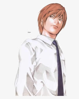 - Light From Death Note , Png Download - Brown Hair Brown Eyes Anime ...