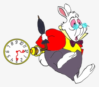 Redraw Alice In Wonderland White Rabbit - Alice In Wonderland Bunny, HD Png Download, Transparent PNG
