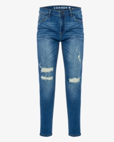 Zach Skinny Ripped Jean - Blue Jeans Ripped Transparant, HD Png Download, Transparent PNG