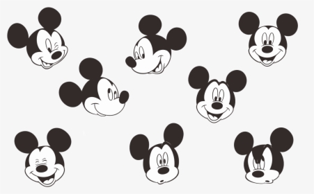 Mickey Mouse Logo Vector Download Free - Small Mickey Mouse Face, HD Png Download, Transparent PNG