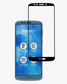 Motorola E5 Plus /e5 Supra Full Covered Tempered Glass - Smartphone, HD Png Download, Transparent PNG