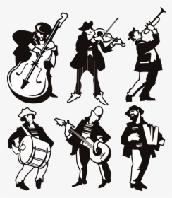 Different Musicians Silhouette Png - Figuras De Musicos, Transparent Png, Transparent PNG