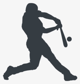 Transparent Musician Silhouette Png - Baseball Player Hitting A Ball, Png Download, Transparent PNG