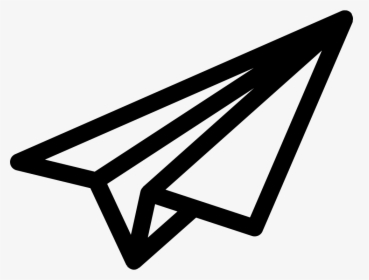 Paper Airplane Outline - Paper Plane Vector Png, Transparent Png, Transparent PNG