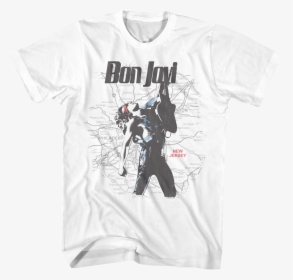 New Jersey Map Bon Jovi T-shirt - Snoop Dogg Japan T Shirt, HD Png Download, Transparent PNG
