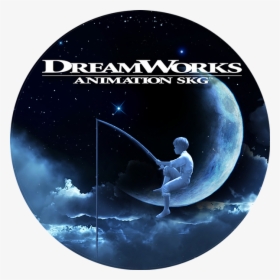 Dreamworks Animation Skg Blue - Moon Dreamworks Animation Logo, HD Png Download, Transparent PNG