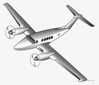 Transparent Aeroplane Clipart Black And White - Small Plane Clip Art, HD Png Download, Transparent PNG