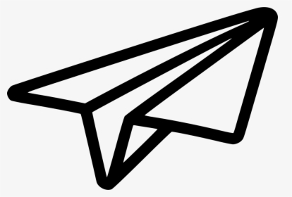 Black Shape Paper Plane Png Image - Paper Plane Png, Transparent Png, Transparent PNG