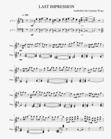 Last Impression By [mobile Suit Gundam Wing] Piano - Sheet Music, HD Png Download, Transparent PNG