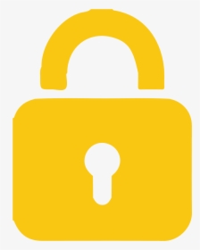 Add Lock & Key - Lock And Key Yellow Png, Transparent Png, Transparent PNG