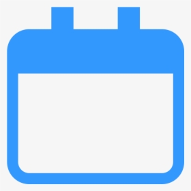 Calendar Clip Art Png Vector Library - Blank Calendar Icon Blue, Transparent Png, Transparent PNG
