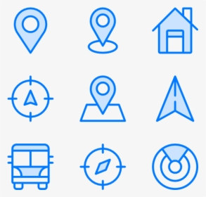 Maps And Location - Icon Moon Sun, HD Png Download, Transparent PNG