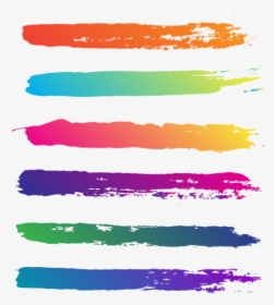 Creative Abstract Colorful Brush Stroke Vector, Creative, - Vector Brush Stroke Png, Transparent Png, Transparent PNG