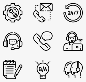 Call Center - Hand Drawn Icon Png, Transparent Png, Transparent PNG