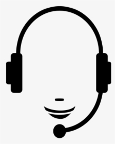 Call Center, Headphones, Headset, Microphone - Call Center Headset Logo, HD Png Download, Transparent PNG