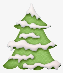 Transparent Christmas Tree Drawing Png - Christmas Tree With Snow Clipart, Png Download, Transparent PNG