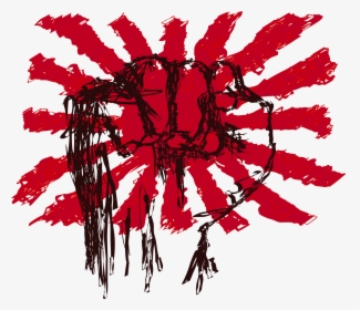 Flag And Fist Clip Arts - Camiseta Bandera Imperial Japon, HD Png Download, Transparent PNG