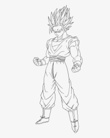Collection Of Free Forearm Drawing Buff Download On - Goku Drawing Full Body, HD Png Download, Transparent PNG