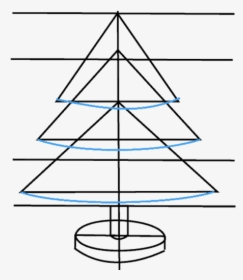 How To Draw Christmas Tree - Christmas Tree, HD Png Download, Transparent PNG