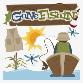Transparent Fishing Clipart - Gone Fishing Clipart, HD Png Download, Transparent PNG