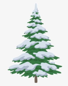 Christmas Tree Drawing With Snow , Png Download - Snow On Trees Drawing, Transparent Png, Transparent PNG