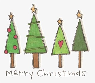 Cute Christmas Tree Clipart Free, HD Png Download, Transparent PNG