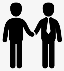 Businessmen Shake Hands - People Shaking Hands Icon, HD Png Download, Transparent PNG
