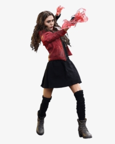 Scarlet Witch Fighting - Scarlet Witch Costume, HD Png Download, Transparent PNG