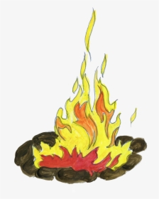 Fire Place Drawing At Getdrawings - Drawings Of Fire, HD Png Download, Transparent PNG
