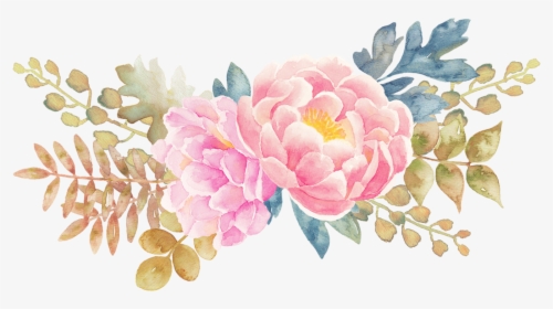 Transparent Flower Png Pack - Pastel Watercolor Flower Png, Png Download, Transparent PNG