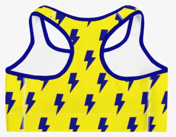 Blue & Yellow Lightning Bolts Sports Bra - Bahamas Flag Sports Bra, HD Png Download, Transparent PNG