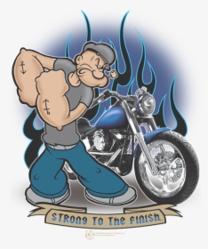 Popeye Motorcycle T Shirt, HD Png Download, Transparent PNG