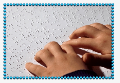 Hands Reading Braille - Braille Kids, HD Png Download, Transparent PNG