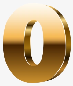 Number D Gold Png - Numero 0 Dorado Png, Transparent Png, Transparent PNG