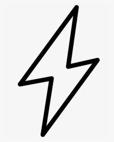 Flash Lightning Bolt Comments - Lightning Bolt Outline Transparent, HD Png Download, Transparent PNG