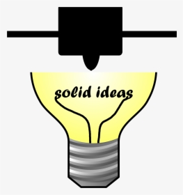 Solid Ideas - Lightbulb Clipart On Transparent Background, HD Png Download, Transparent PNG