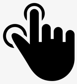 Forefinger And Thumb Finger Tap Gesture - Indice Icono, HD Png Download, Transparent PNG