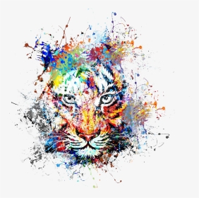 Tiger Art Abstract Painting Png Free Photo - Abstract Painting Png, Transparent Png, Transparent PNG