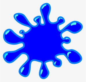 Blue Svg Clip Arts - Water Splash Clipart Png, Transparent Png, Transparent PNG