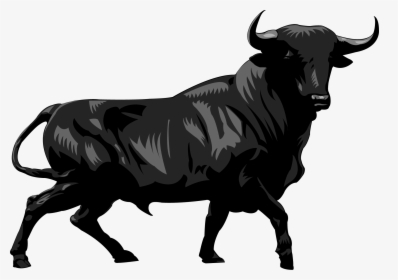 Charging Bull Wall Street Illustration - Wall Street Bull Png, Transparent Png, Transparent PNG