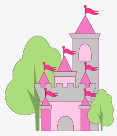 Free Castle Clip Art Free - Princess Castle Cartoon Clipart, HD Png Download, Transparent PNG