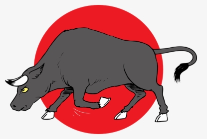 Charge, Bull, Horns, Animal, Tail, Preparing - Bull Preparing To Charge, HD Png Download, Transparent PNG
