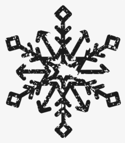 Distressed Snowflake Stamp - Christmas Postage Stamps Png, Transparent Png, Transparent PNG